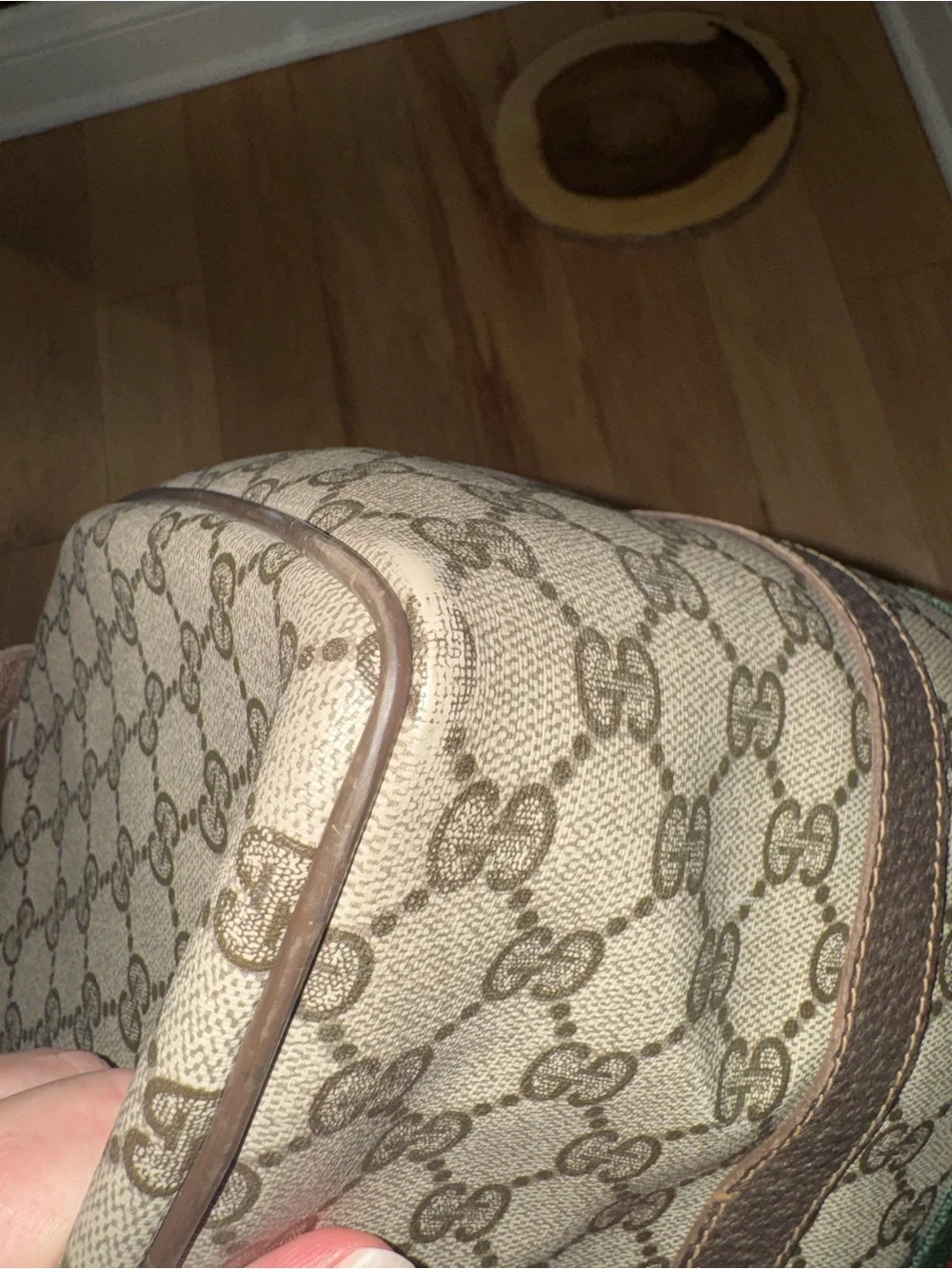 Gucci Vintage GG Supreme Web Boston Bag, Authentic with COA and Dustbag